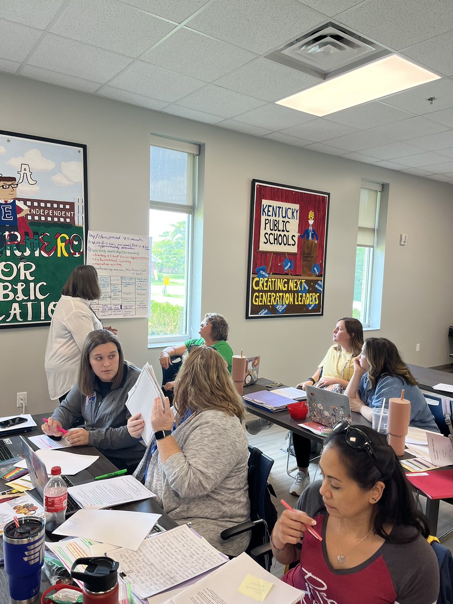 shawnj1023's tweet image. @KentuckyWP and  Eminence Independent    ELA teachers are hard at work this week planning the year of routine argument cycles and purposeful assignments!  
#assignmentsmatter
#routineargumentwriting