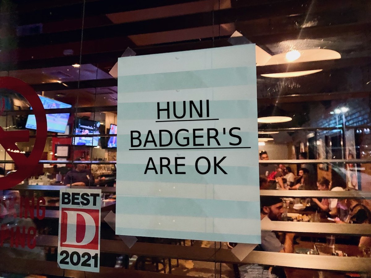 HuniBadgerHQ tweet picture