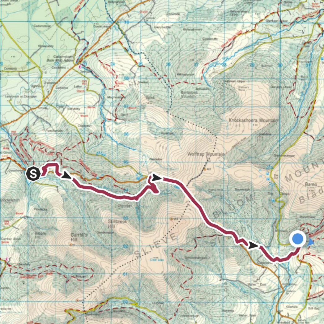 Rusty Ramblers,Slieve Bloom Way section 4 kinnitty to Monicknew