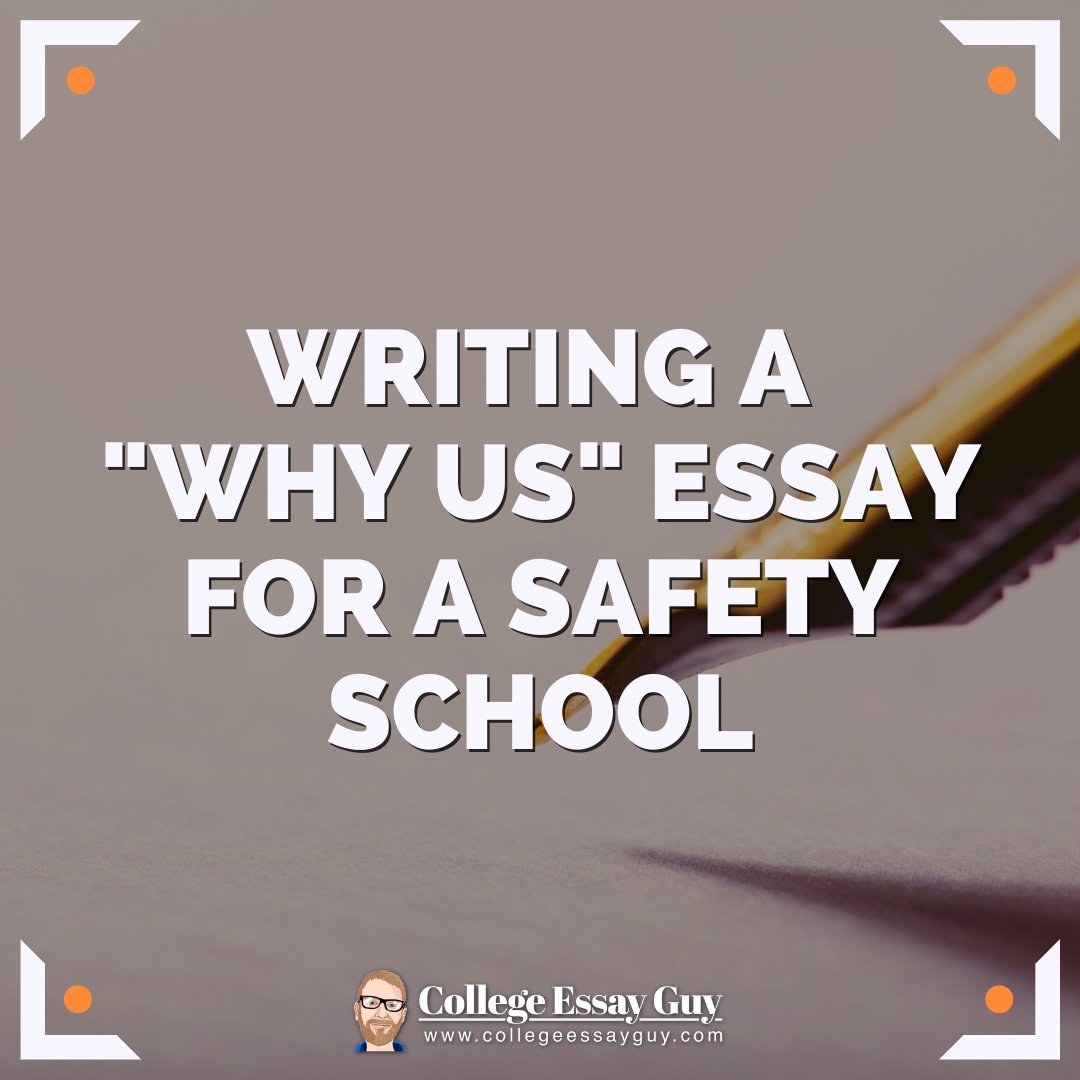 If a school's your top choice, it’s easy to sound like it. But what if you’re writing a “Why us” statement for one that isn’t your top choice? This guide will help you craft a 'Why us' statement for your 'safety' schools. Check it out at this link 🔗: collegeessayguy.com/blog/guide-why…