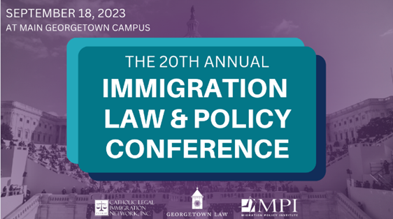 MigrationPolicy's tweet photo. Registration is open!
Tickets are going fast for our annual Immigration Law &amp; Policy Conference, co-hosted with @cliniclegal and @GeorgetownLaw 

Join us in person in DC or online &amp; get smart analysis on key developments in US immigration &amp; asylum space

📅https://t.co/3m8vqVcj0x https://t.co/Fhp5yEjrQU