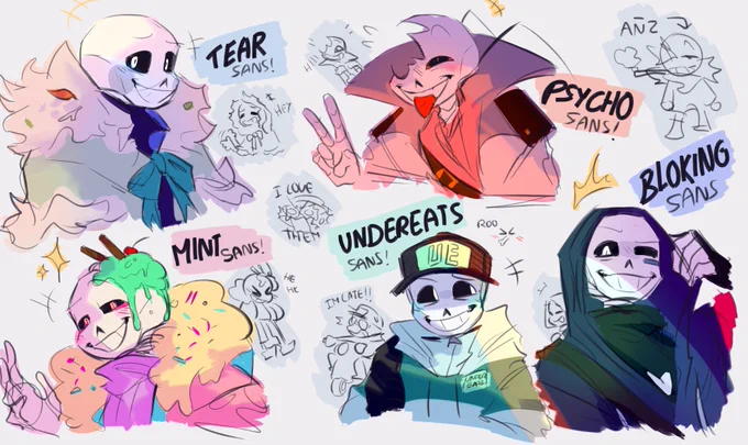 Some sans oc that i love hehehe #SansOC #Doodles #utmv 