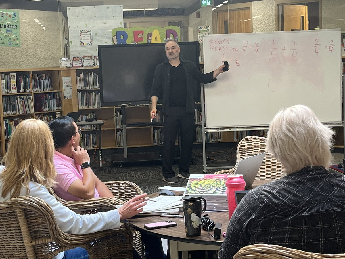 Big thanks to <a href="/johnmighton/">@johnmighton</a> @lizbarrett58 and the fabulous groups of @7OaksSchoolDiv educators who brought their energy, curiosity and thinking about pedagogy and practice in math