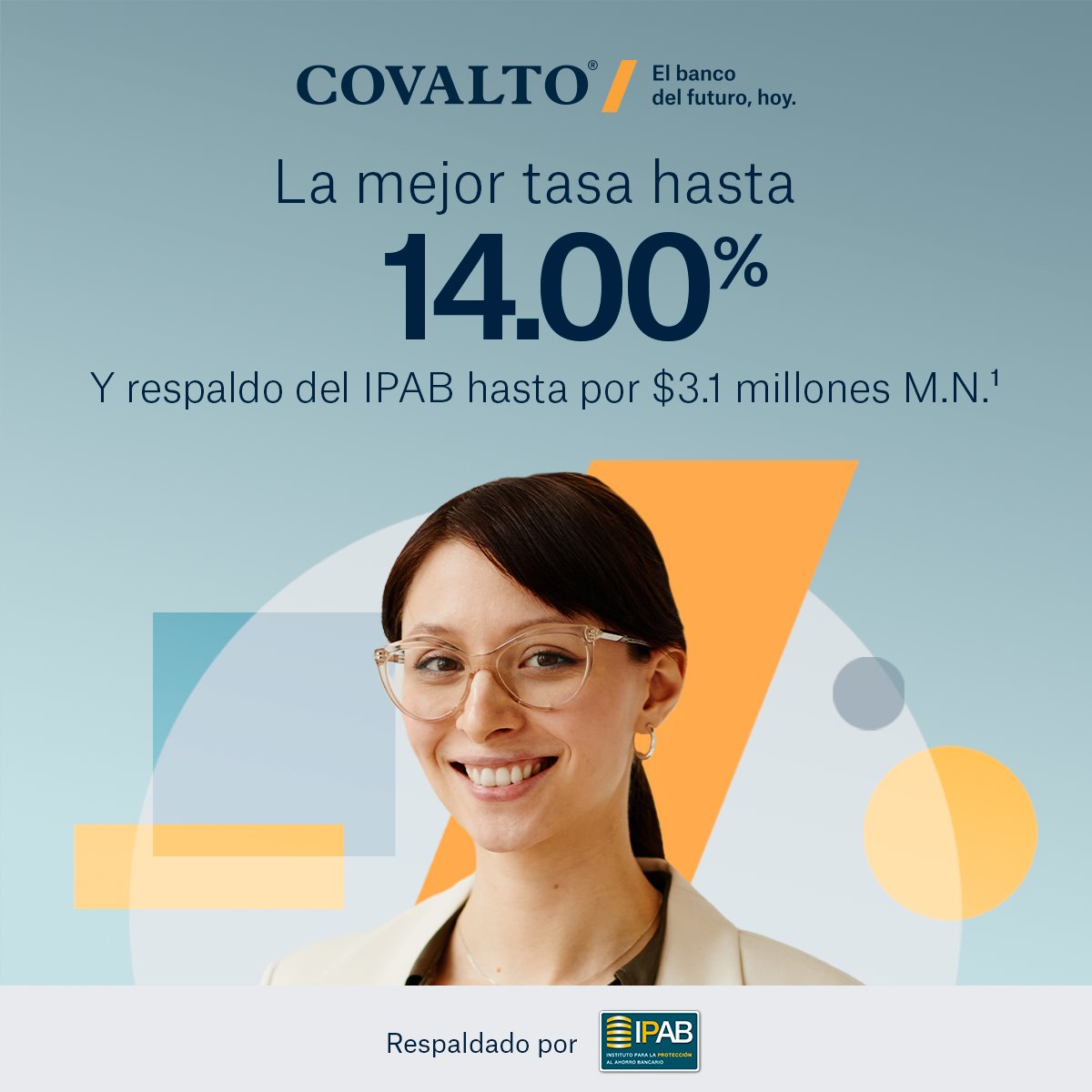 bancocovalto's tweet image. Para ese proyecto que tienes en mente: ¡recibe la tasa más alta con la seguridad del respaldo del IPAB! Abre tu cuenta: bit.ly/3E0gQs3
#inversiones2023 #IPAB #dineroseguro