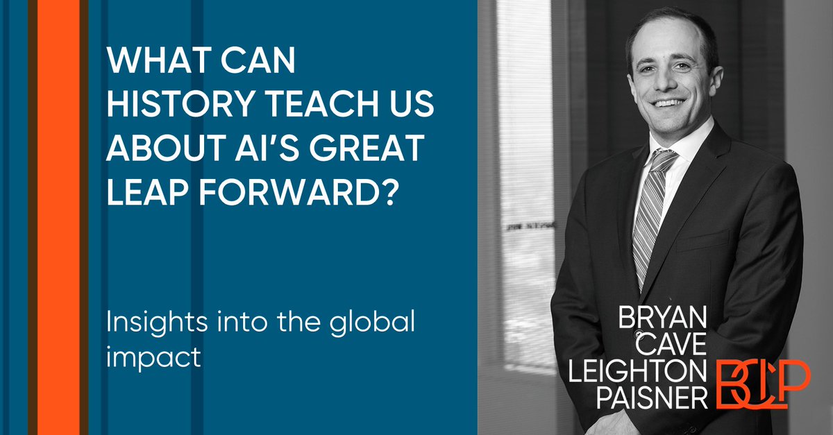 Partner and US Data Privacy &amp; Security Lead Christian Auty authored an article published by <a href="/FortuneMagazine/">FORTUNE</a> on what history can teach us about A.I.’s Great Leap Forward. bclp.legal/45CnJM1