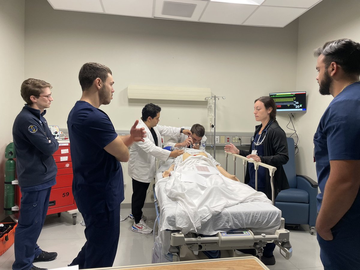 ersimulationdoc's tweet photo. Saving hearts and lives in Sim this week using tofu and chicken. Hammering down cardiology topics today with nerve blocks, pericardiocentesis, TVPs, and unstable tachycardias. #emergencymedicine #Simulation https://t.co/0q4DUa6HQH