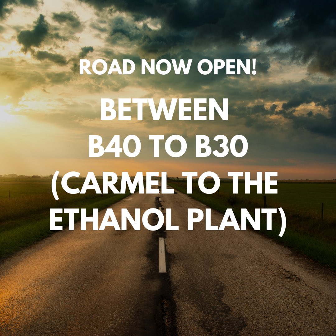We have two Sioux County road construction completions to announce! Thank you Sioux County Engineer Department and all others  involved