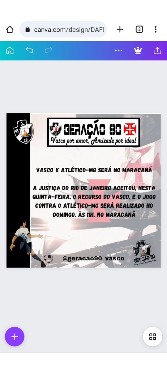 BarmanXandao's tweet photo. Vasco x Atlético-MG será no Maracanã

 Vamossssssssssssssss https://t.co/ypAdw6liQH