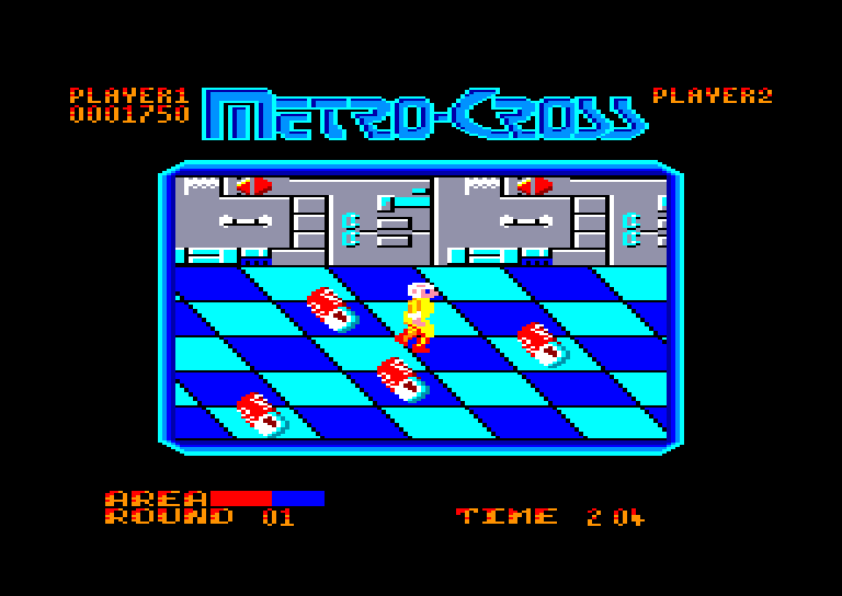 Wolfister_'s tweet photo. Somos un tío que corre sin parar y que ha de ir saltando todo tipo de obstáculos, de eso trata #MetroCross, de la qual os traigo la versión de #AmstradCPC en #1Juegopordia. Un juego totalmente desconocido para mi. https://t.co/KkxYSGcbLa