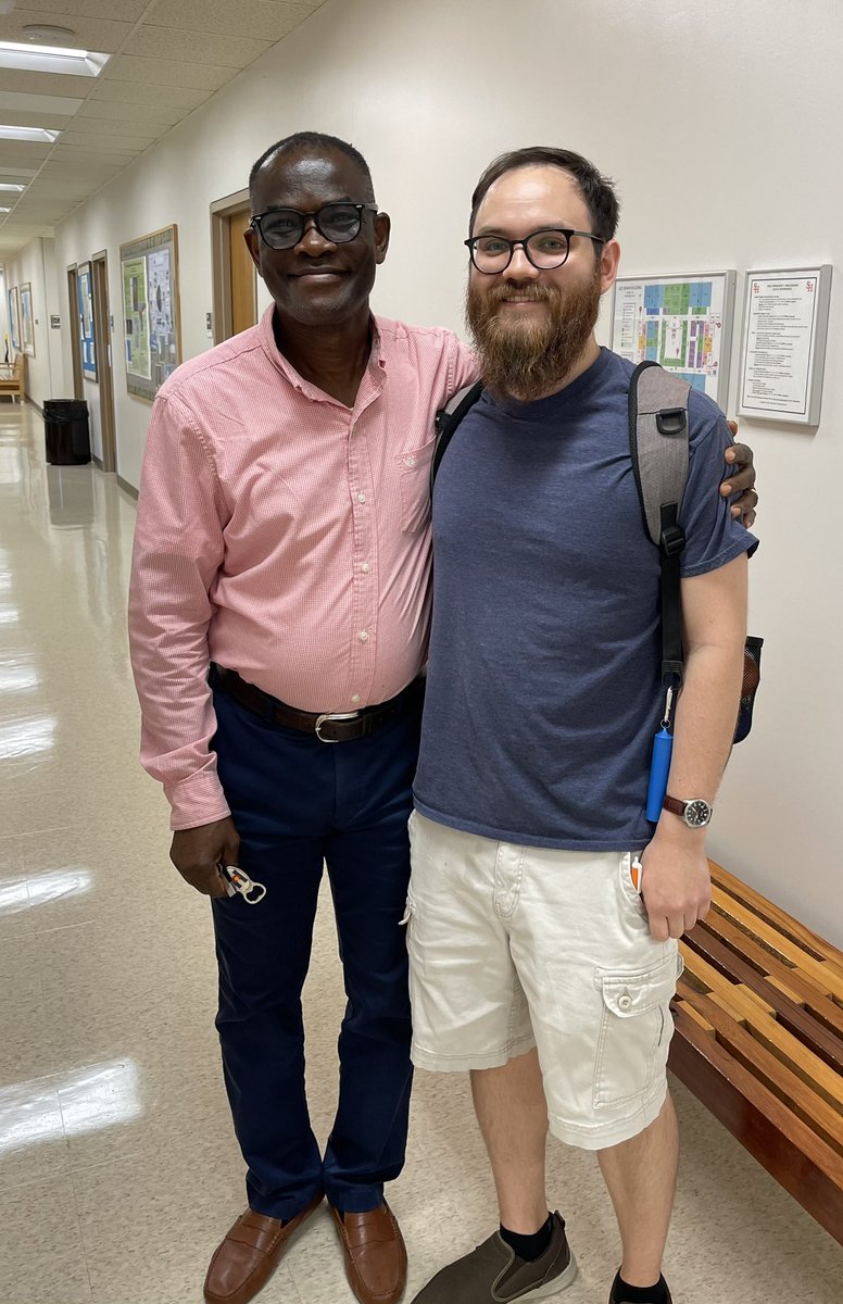 SHSUgeo's tweet photo. 🌟 Congratulations to Justin Arroyos and Aksel Sjogren on receiving a graduate assistantship in our Master’s in Applied GIS program.  Justin is pictured with new faculty member, Dr. Yaping Xu, and Dr. Ross Guida.  Aksel is pictured with Dr. Samuel Adu-Prah 🛰️ 💻 🗺️ https://t.co/MAci8axvEJ