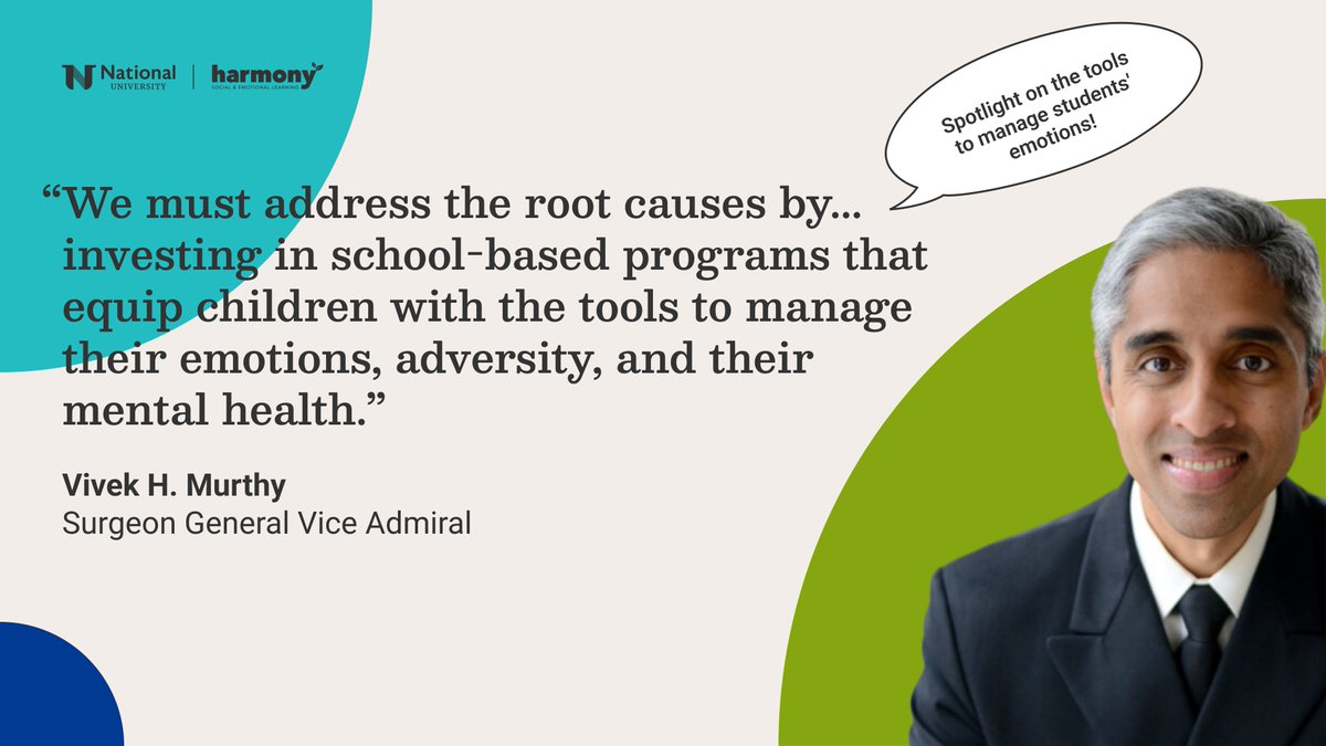 harmonyacademy_'s tweet image. In honor of National Wellness Month, we thank @Surgeon_General Vivek H. Murthy for spotlighting and advocating for this crucial issue within public policy. 

#NationalWellnessMonth #Gratitude #SELTools