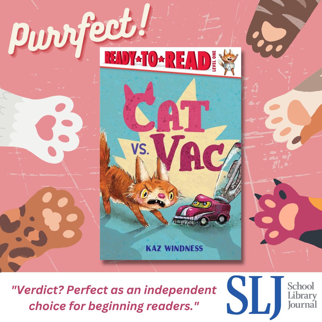 Do you like cats? Pet-tastic superhero action? Poop jokes? Our first review is in, and @sljournal calls CAT VS. VAC 'Perfect as an independent choice for beginning readers.' Pre-order now, out August 29! @simonkids #CatVsVac #CatsofTwitter #earlyliteracy