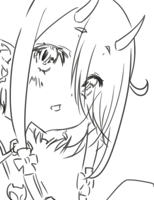 鬼灯わらべさんをおえかきす。 
