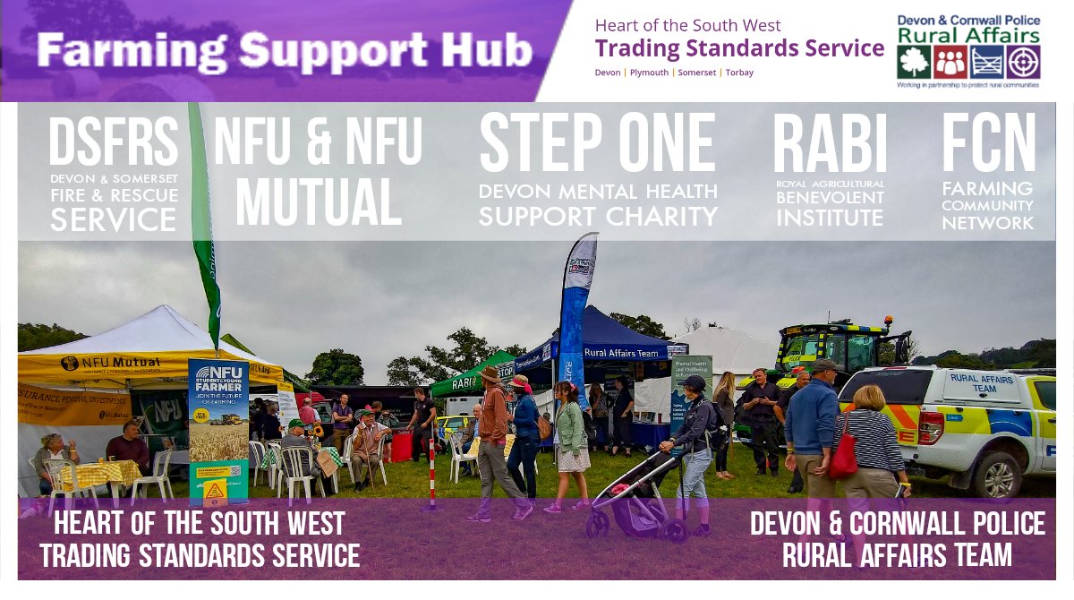 As the #agricultural show season continues the largest #Farming Support Hub so far, was at #Chagford show providing advice &amp; support for farmers, rural businesses &amp; wider rural communities. We were joined by #OptimusCrime🚜 drawing people in to talk about #RuralCrime #Prevention
