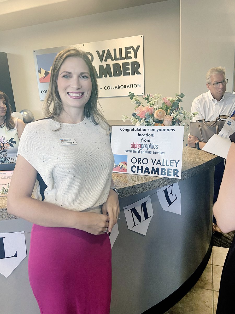 The Oro Valley Chamber of Commerce has new digs, and we helped celebrate the new location. What a lively group! 1822 E. Innovation Park Drive