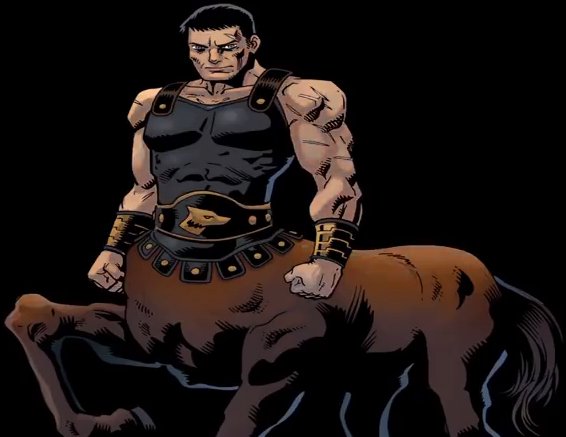 CentaursDaily's tweet photo. Centaur of the day #40 is Marcus from the Deadpool comics! He's a centaur who was bitten by a werewolf, bonded with an alien symbiote, and had his legs chopped off and replaced with robotic ones. He also has diabetes. 

#Centaur #CentaurOTD #Deadpool #Marvel https://t.co/fugoLsju14