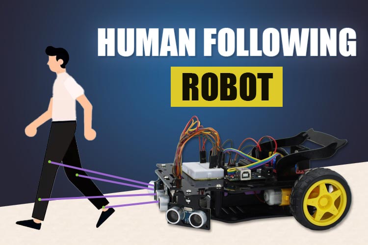 Human Following Robot Using Arduino and Ultrasonic Sensor. #Arduino #Robotics circuitdigest.com/microcontrolle…