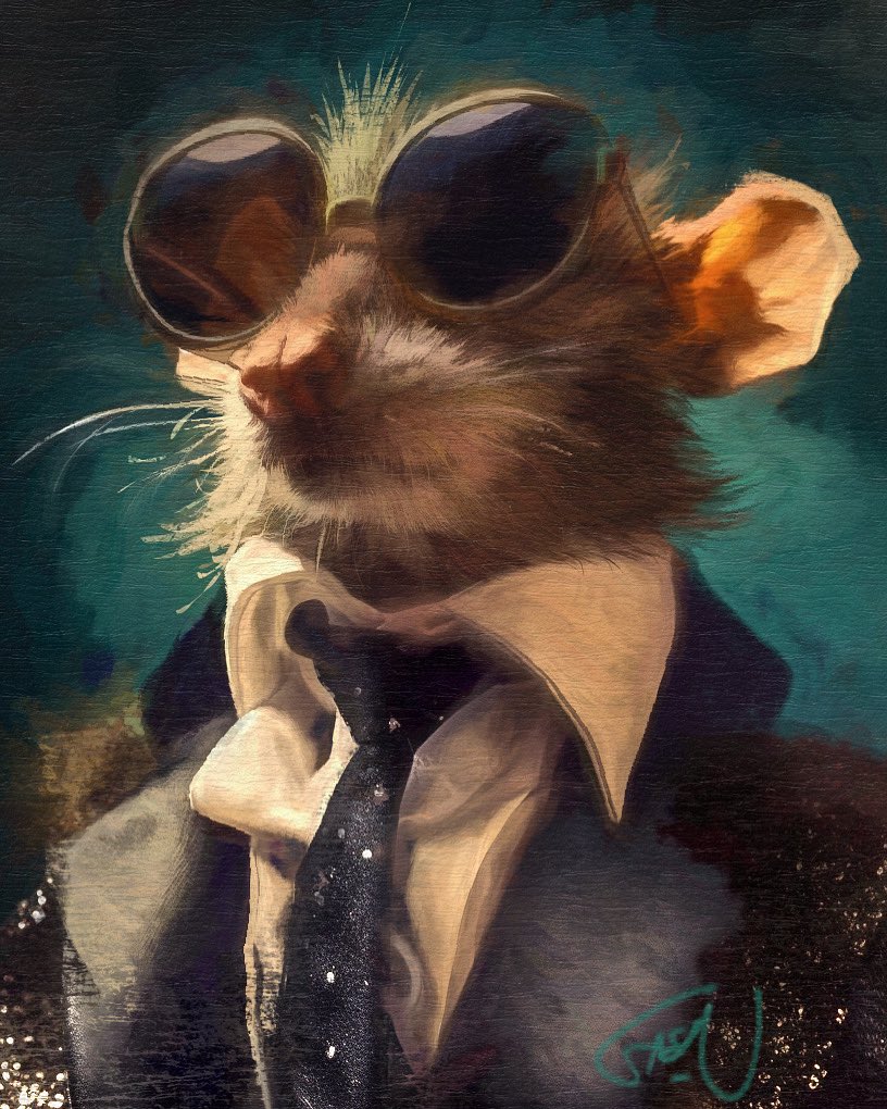 Did you know that Splinter’s brother is a pimp from the Bronx? 

All Rights Reserved GastonUgarte®
#TMNT #splinter #characterdesign #TeenageMutantNinjaTurtles