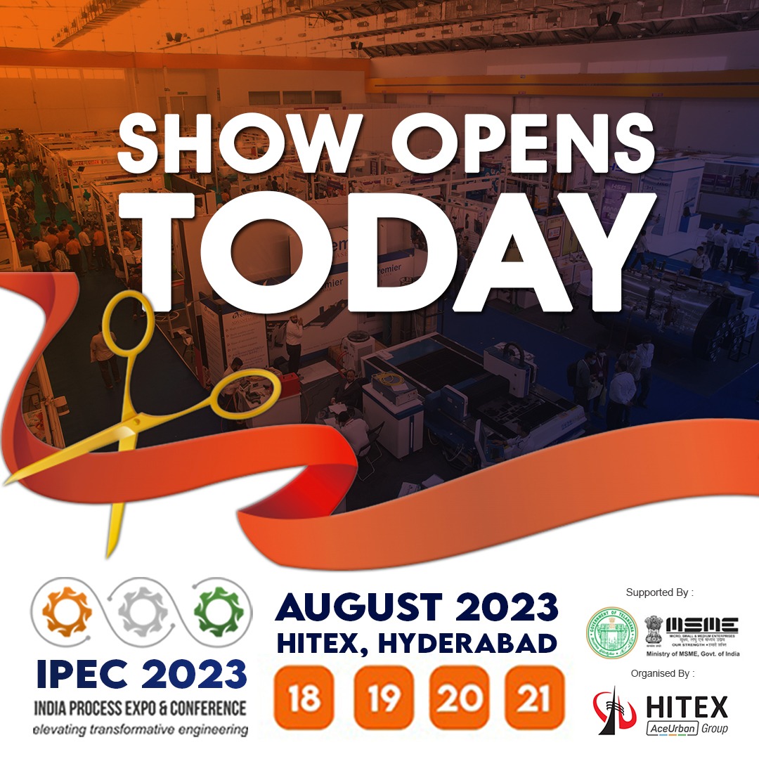 IPEC Expo is excited to announce the 2nd mega edition in Hyderabad's HITEX Exhibition Centre from Aug 18th to 21st. Join this breakthrough event featuring the best process technology and expertise.

register now: registration.himtex.in

#ipecexpo2023 #ipec2023 #futureofindustry