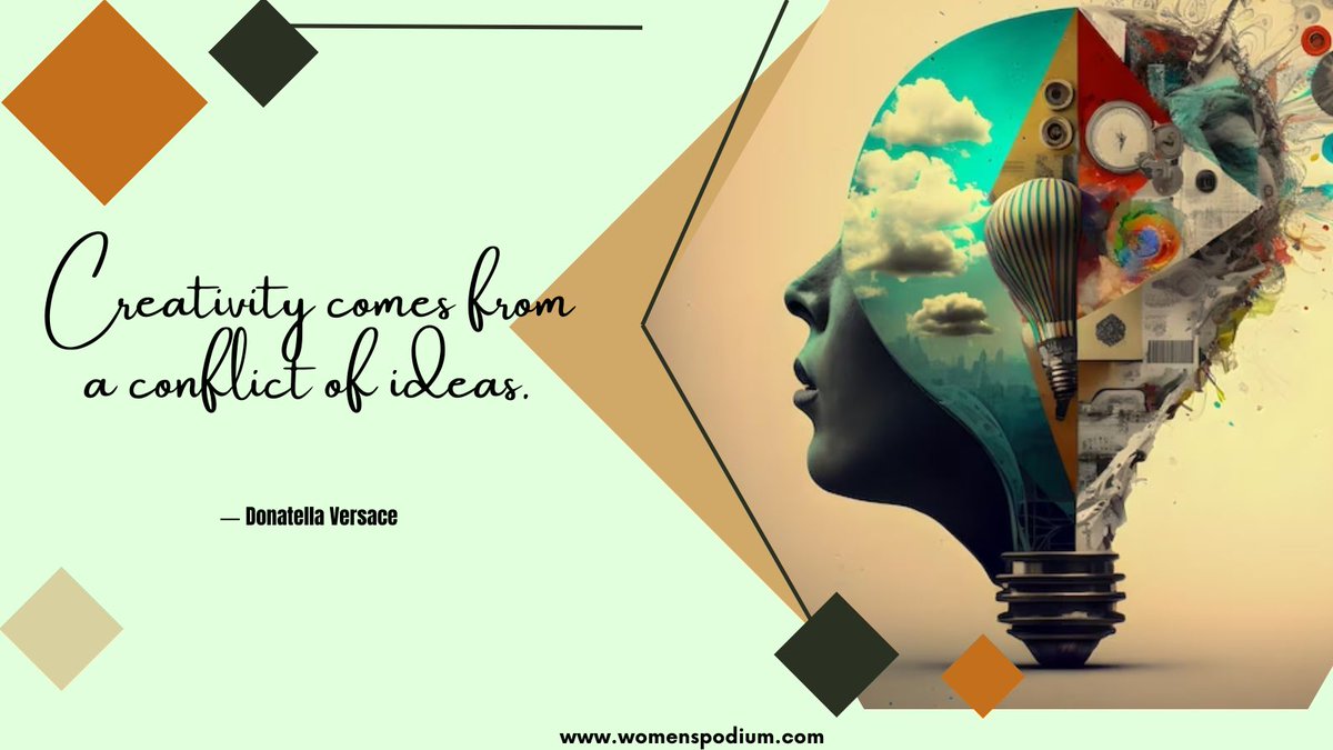 Creativity comes from a conflict of ideas.
― Donatella Versace
#womenspodium #creative #creativeminds #creativemindset #alwayscreating #alwayscreative #creativityeveryday #creativitymatters #creativeminds #creativemovement #creativityiskey #creativityislife