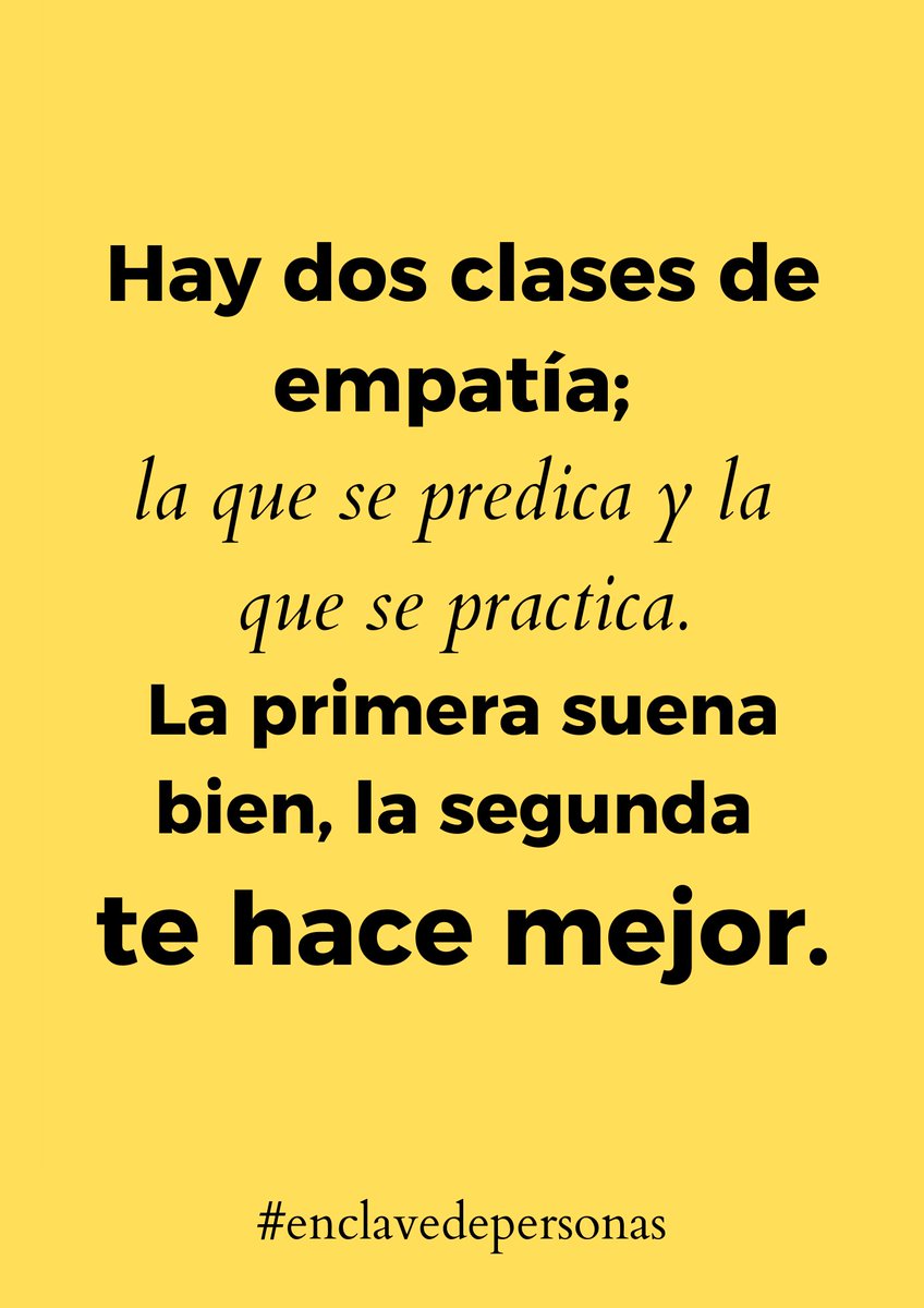 Dos clases de empatía...