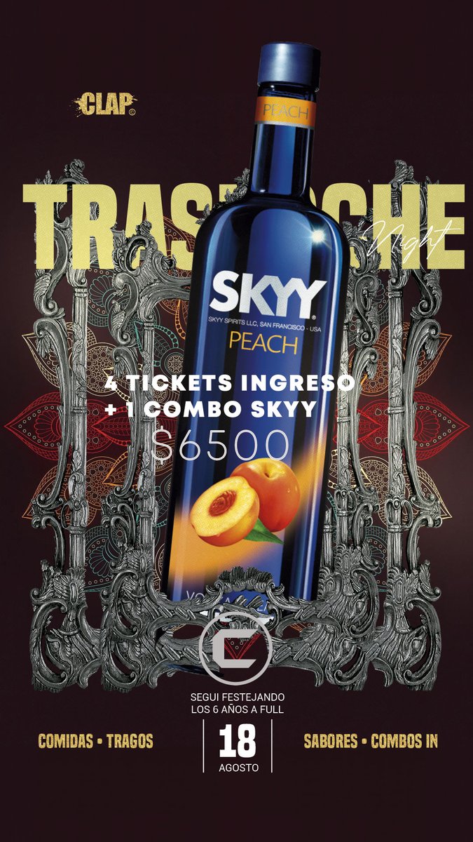 ClapDisco's tweet photo. 6A "EL TRASNOCHE"

A pedido de todos vuelven los combos consumibles

Festejemos juntos! #Viernes #CSaleClap https://t.co/C69nNcOcGi