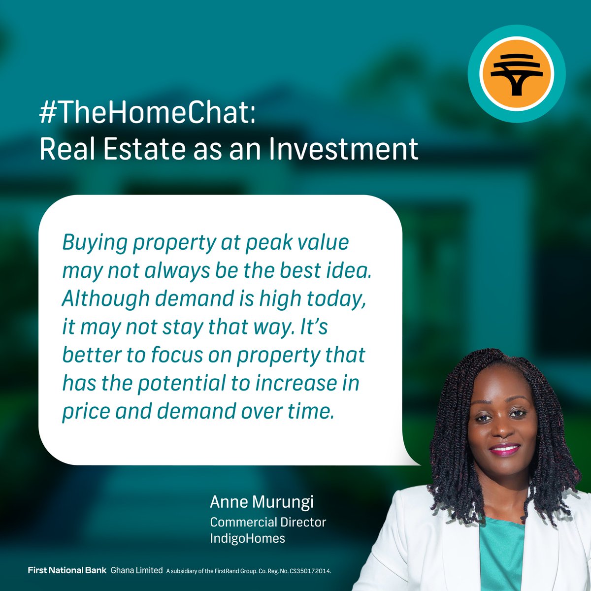 firstnatbankgh's tweet photo. In case you missed it, here are some captivating points on real estate investing from the maiden episode of #TheHomeChat.
Watch the full video on our YouTube channel (https://t.co/I6aOsOR10S) for more valuable insights.
#TheHomeChat
#RealEstateInvesting
#TheChangeables https://t.co/AzFfViCCms