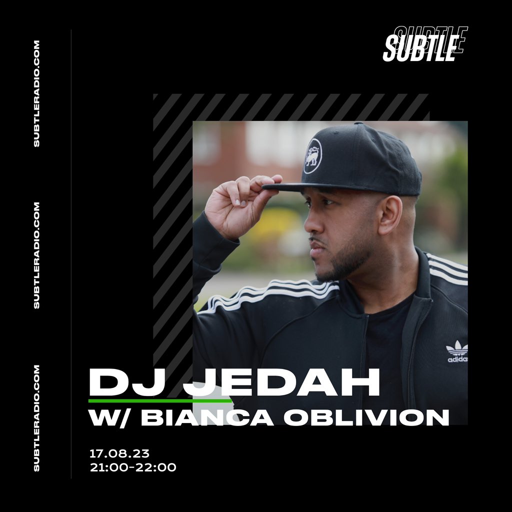 Bianca Oblivion (@biancaoblivion) on Twitter photo Hitting <a href="/subtleradio/">Subtle</a> tonight with <a href="/djjedah/">Jedah DJ 🇱🇰</a>! Tune in for some 🔥 riddims & some live flows 🥵
🔊 9pm UK / 1pm LA
🎤 @face_grime <a href="/MICMANFROST/">Mic Man Frost</a> <a href="/LOGAN_OLM/">LOGAN</a> 🎤
subtleradio.com Hitting <a href="/subtleradio/">Subtle</a> tonight with <a href="/djjedah/">Jedah DJ 🇱🇰</a>! Tune in for some 🔥 riddims & some live flows 🥵
🔊 9pm UK / 1pm LA
🎤 @face_grime <a href="/MICMANFROST/">Mic Man Frost</a> <a href="/LOGAN_OLM/">LOGAN</a> 🎤
subtleradio.com