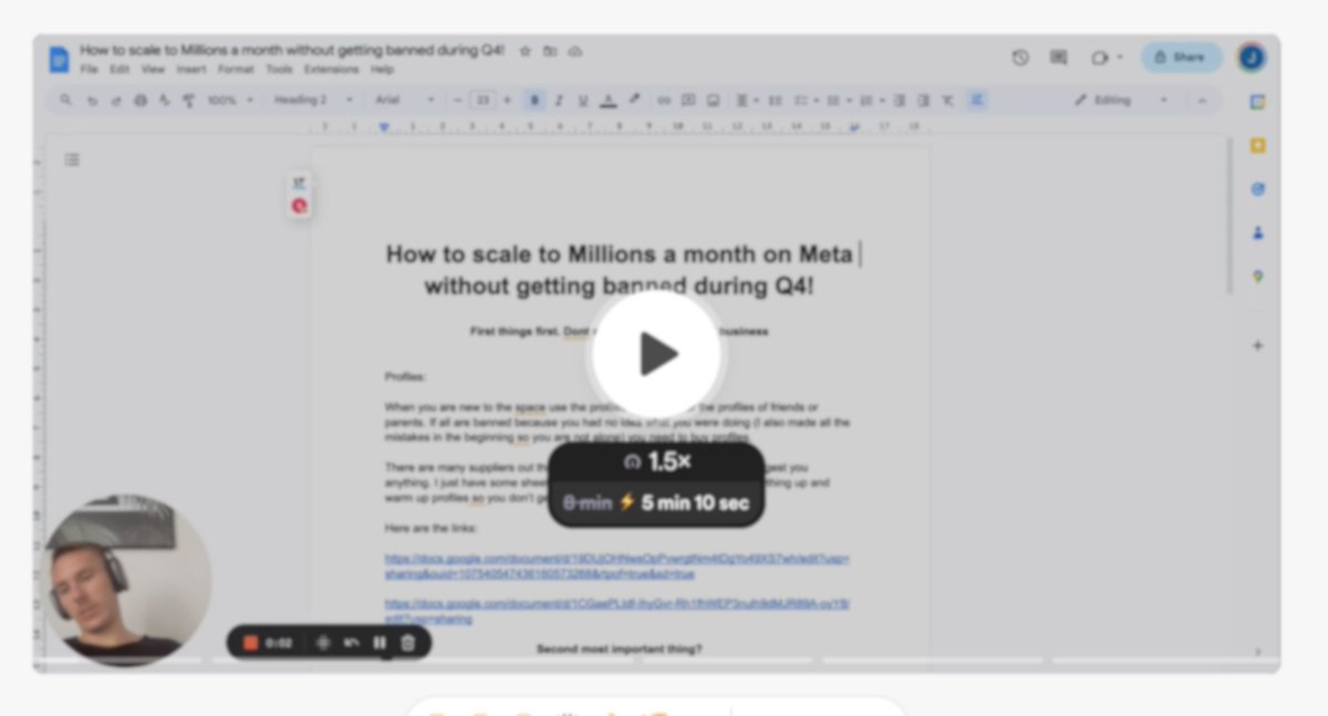 gassmann_jan's tweet image. How to scale to Millions a month on Meta without getting banned during Q4!

Made an 8 min video breakdown on how to make the perfect setup!

Like, RT, and comment “BM” and I’ll DM

(MUST BE FOLLOWING)