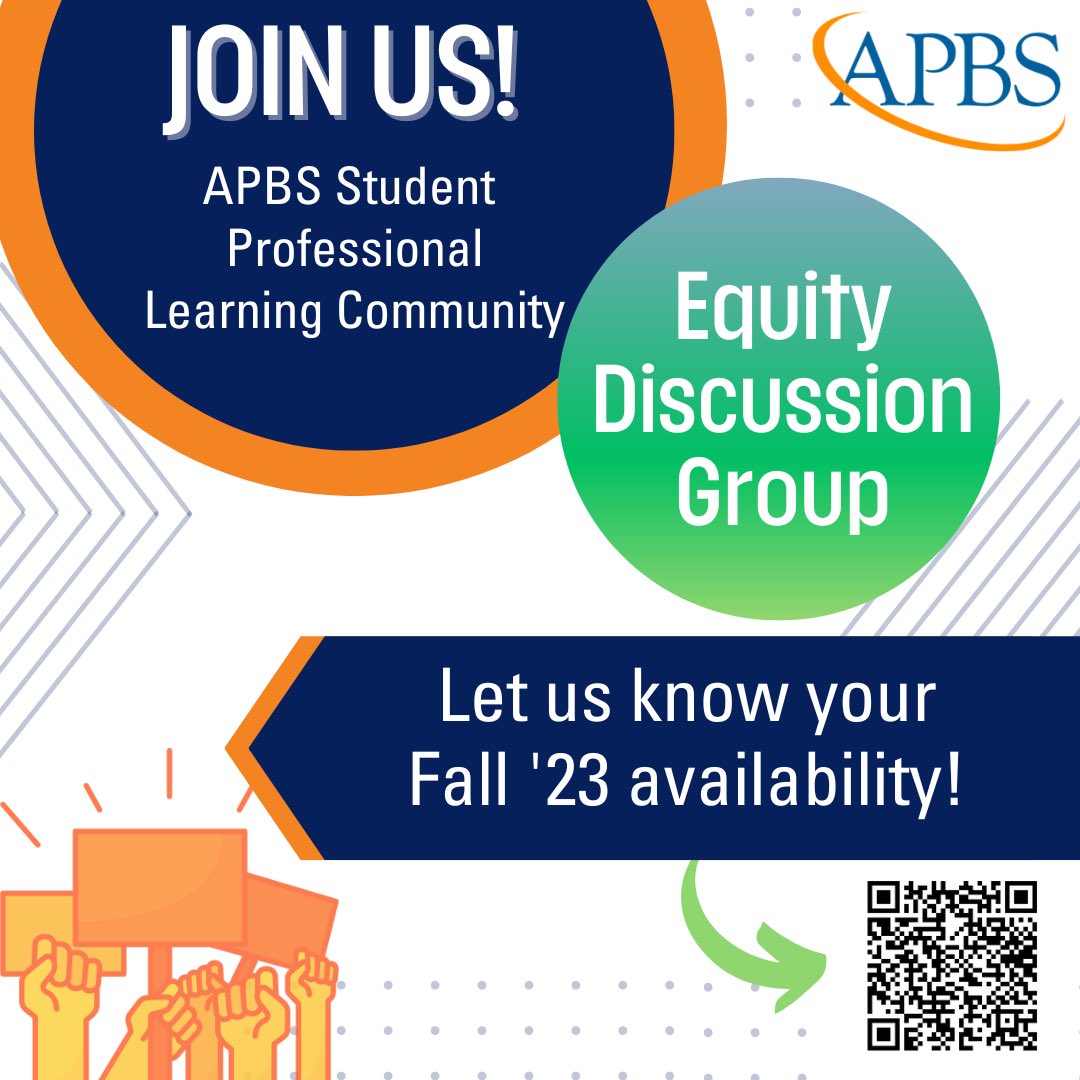 APBS_studentplc's tweet image. We’re back with equity discussion groups for the Fall 💬 If you’re interested in participating, please fill out the Google form linked below with your general availability for fall by Friday, September 8th. #education #equity @theAPBS 

docs.google.com/forms/d/e/1FAI…