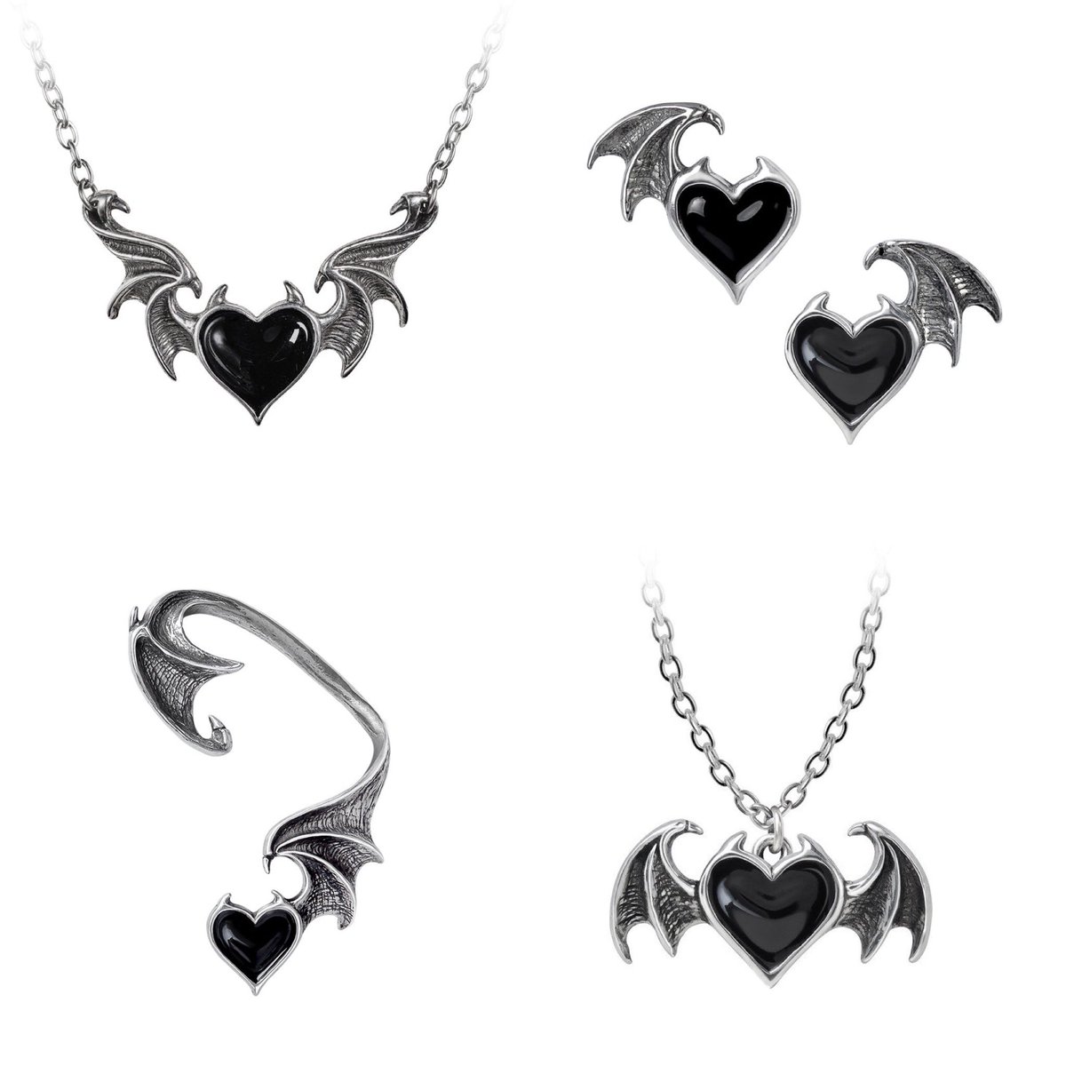 GothMall's tweet photo. 𝔗𝔥𝔢 𝔅𝔩𝔞𝔠𝔨 𝔖𝔬𝔲𝔩 ℭ𝔬𝔩𝔩𝔢𝔠𝔱𝔦𝔬𝔫
✦ ཐི❤︎ཋྀ ✦
A gorgeous horned black demon heart with ornate dragon-style embellishments, suspended in a necklace, ear wrap or earrings..
🐉 
☞ https://t.co/4HlQvwFk02

#earwrap #cosplayjewelry #gothjewelry #gothicjewelry https://t.co/wuIfUoE2a7
