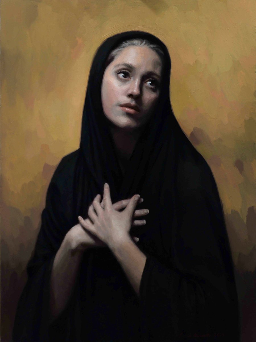 Oil painting I did of the Virgin Mary #oilpainting #art #artist