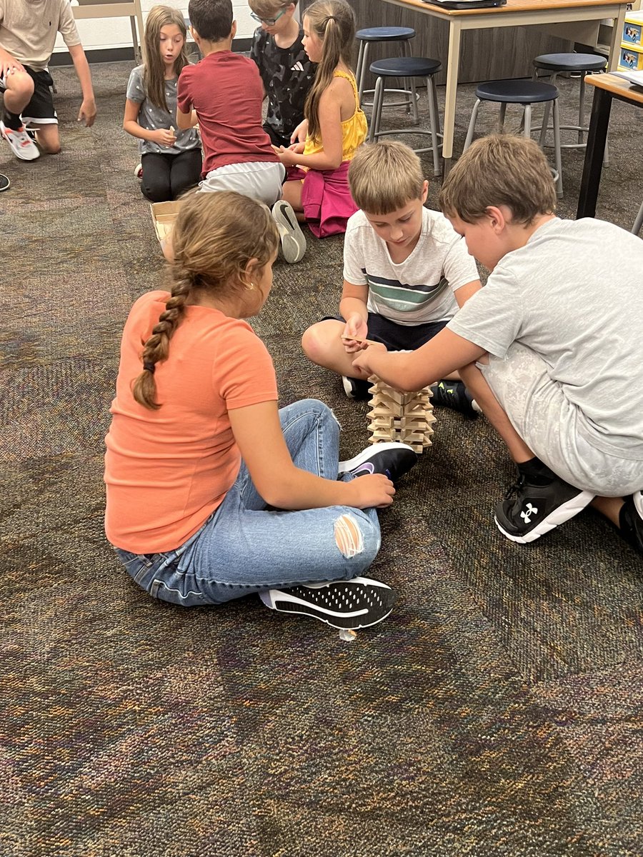Our first 5th grade design challenge was to build the tallest tower with KEVA planks