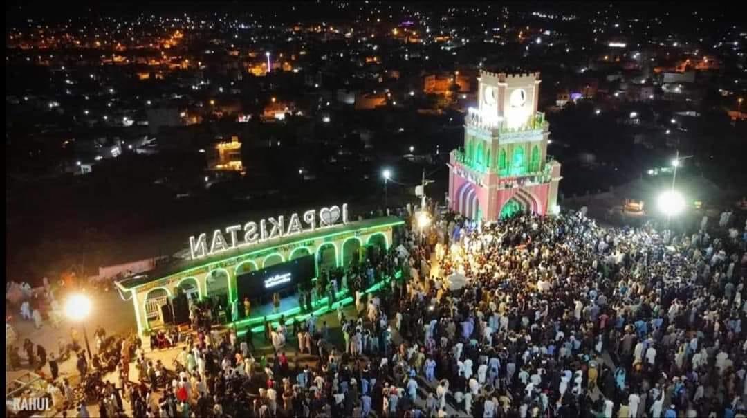 IndependenceDay 14 August Night at Ghadi Bhit Mithi Wonderfull View