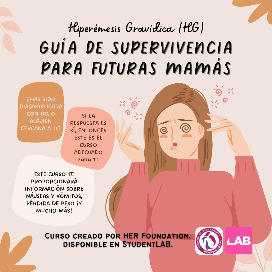 CanopyLAB_LATAM's tweet image. 🤰Descubre #GuíaDeSupervivenciaHG: Un curso para Futuras Mamás. Diseñado para quienes tienen diagnóstico de HG, aprende sobre el manejo de síntomas, nutrición y más.
Inscríbete GRATIS en #StudentLAB: student.canopylab.com/public/course-… 
Curso creado por @HGmoms💜
#ApoyoEmbarazo #CursoGratis