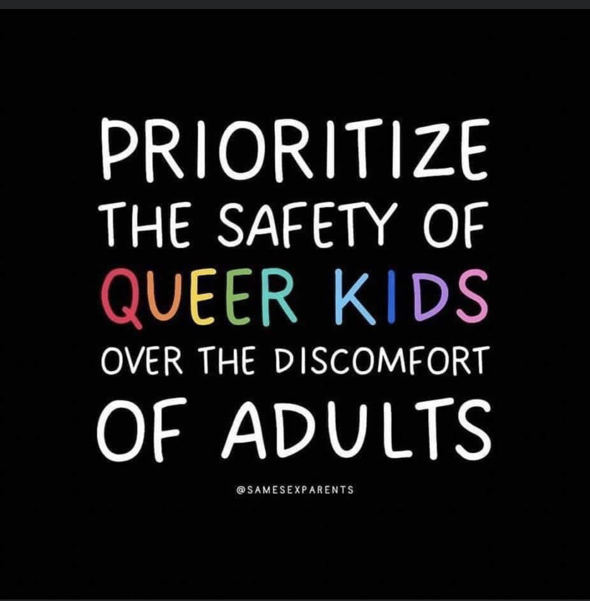 How about we just quit attacking LGBTQ children because they make you feel uncomfortable?