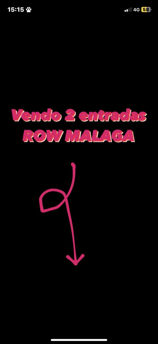 _Paula_Deamer's tweet photo. VENDO ENTRADA PAL ROW DE MALAGA EL SABADO 19 https://t.co/UkkkHh3zAa