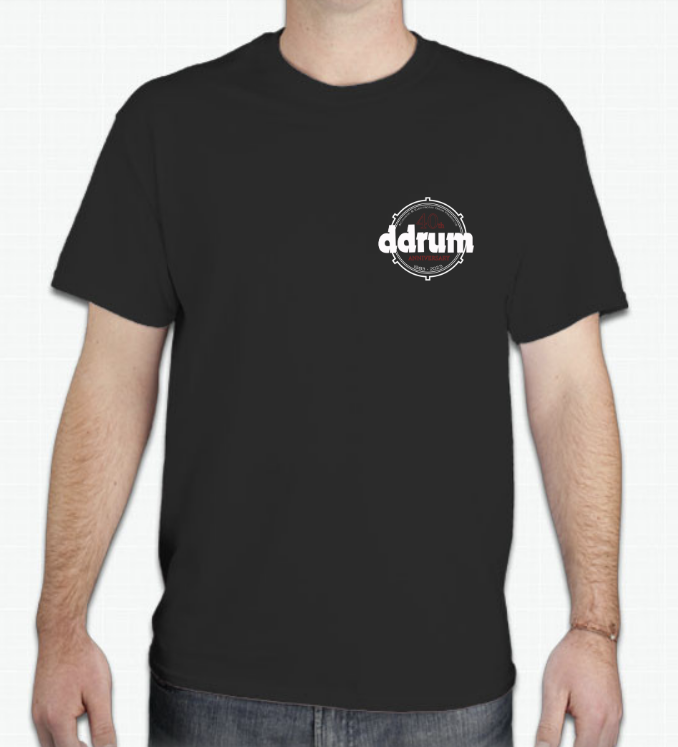 Celebrate 40 years of ddrum with this Limited Edition T-shirt! 100% cotton. Available now!