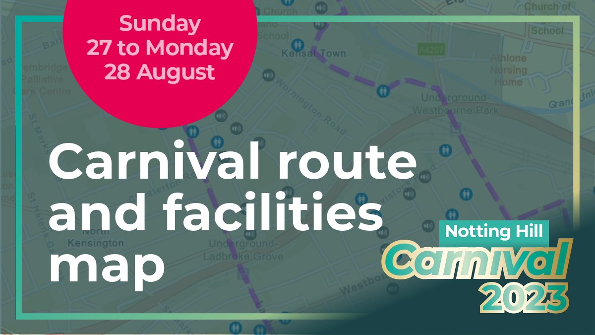 Are you going to #NottingHillCarnival? Use our interactive map to view the Carnival route and facilities provided for this iconic event. Toilets 🚻 Sound systems 🎶 Street trading 🍗 Road closures ⛔️ Parking suspensions 🚗 Safety zones 🦺 lbhf.maps.arcgis.com/apps/instant/n…