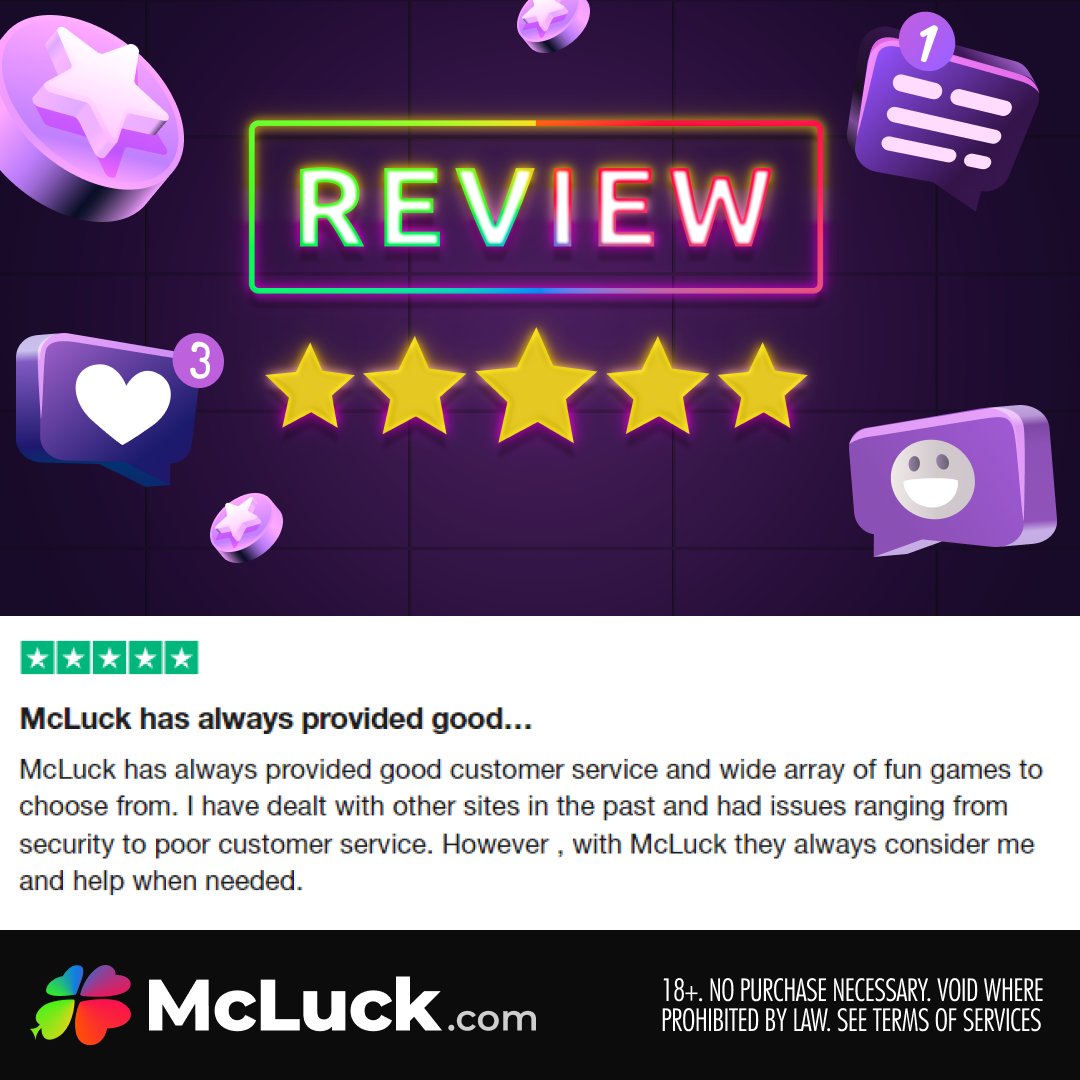McLuckOfficial's tweet photo. 🎉 Party Time! A big thanks to Jacob C for this thrilling review on Trustpilot! 

If fun had a name, it would be https://t.co/z6A4Wv1sKA! Get ready to join the hottest social casino around – a world of excitement awaits! 🕺💃

#McLuck #FunNeverStops #JoinTheParty https://t.co/lq3ql9zBeJ