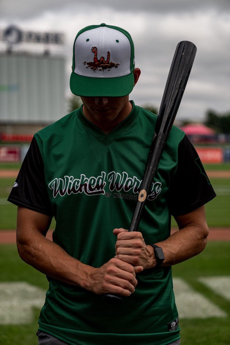 WooSox's tweet photo. Tonight we transform into the Wicked Worms of Worcester, a nod to Worcester’s old “Wormtown” nickname, given by disc jockey L.B. Worm during the underground music boom of the 1980s🪱 

Visit the Nachos and Ice Cream Stand near Section 1 to enjoy a “Wicked Worms Sundae”🍨 https://t.co/C2kYgTIrKj