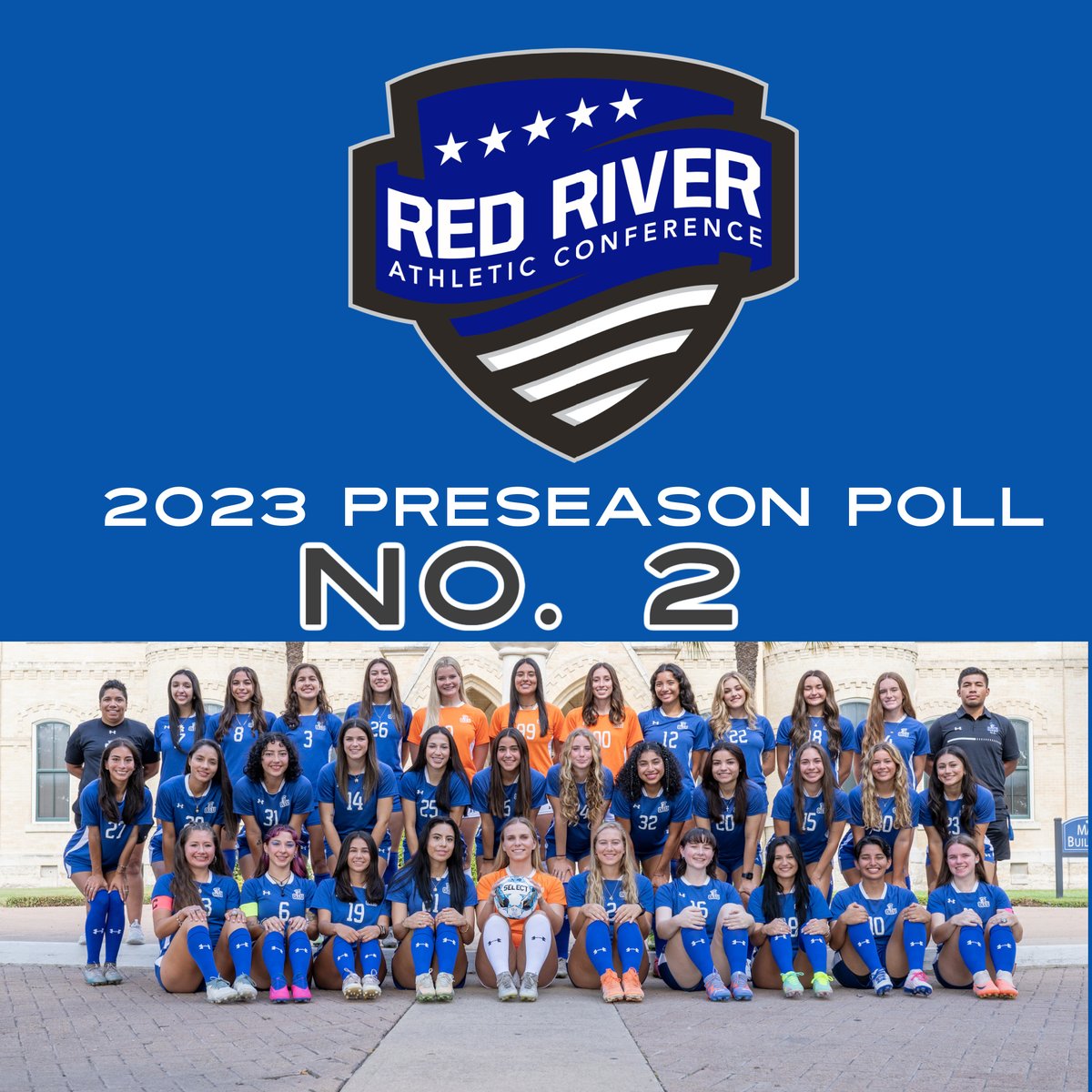 The women's  #OLLUSoccer team is picked second in the Red River Athletic Conference 2023 Preseason Poll. The Saints will get set for conference on Sept. 14 against LSU Shreveport. #WingsUpSaints