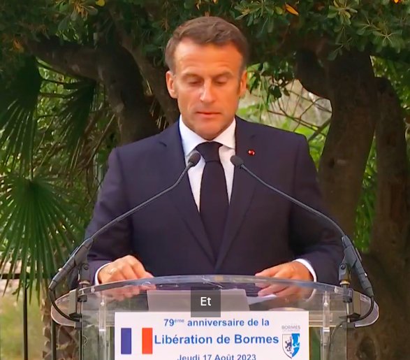 Écouter Emmanuel #Macron parler du courage des héros du débarquement de #Provence fait réaliser à quel point son imposture est grande.
#BormeslesMimosas