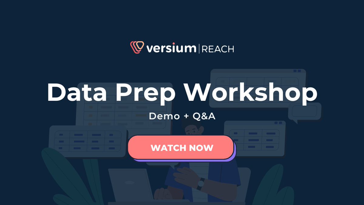 versiumsocial's tweet image. Thanks to all who joined us yesterday! It was fun exploring Versium REACH&apos;s Data Prep. In case you missed it, watch it here: bit.ly/3P1zF4v.

#versium #versiumreach #dataprep #dataenrichment #datahygiene #datacleansing #martech #salestech