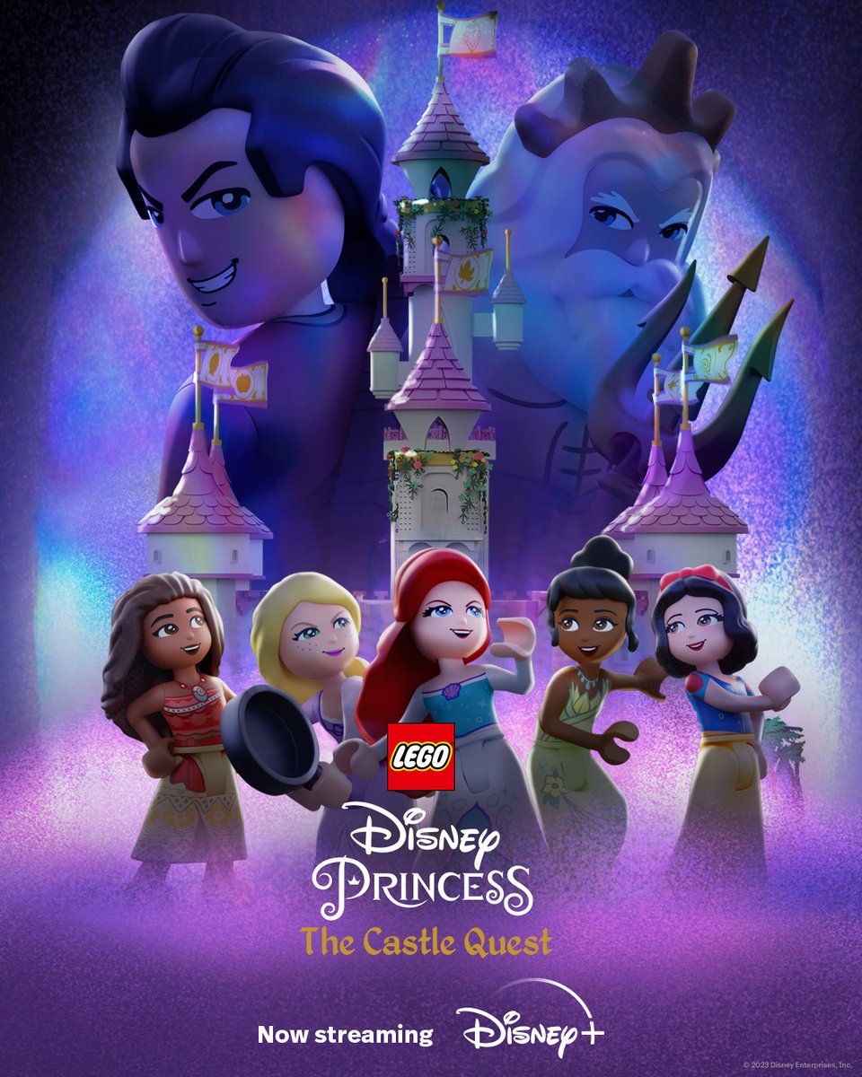 Time to enter your royalty era 👑✨ LEGO Disney Princess: The Castle Quest is NOW STREAMING on @DisneyPlus!