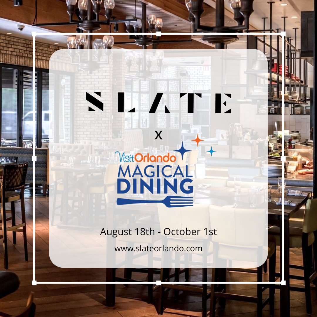 Come join us between August 18th and October 1st for a *magical* experience! Make your reservation today! 🎇

More information in the #LinkinBio

#Magicaldining #SlateOrlando #Orlandofoodie #orlando #foodie #delicious #newmenu