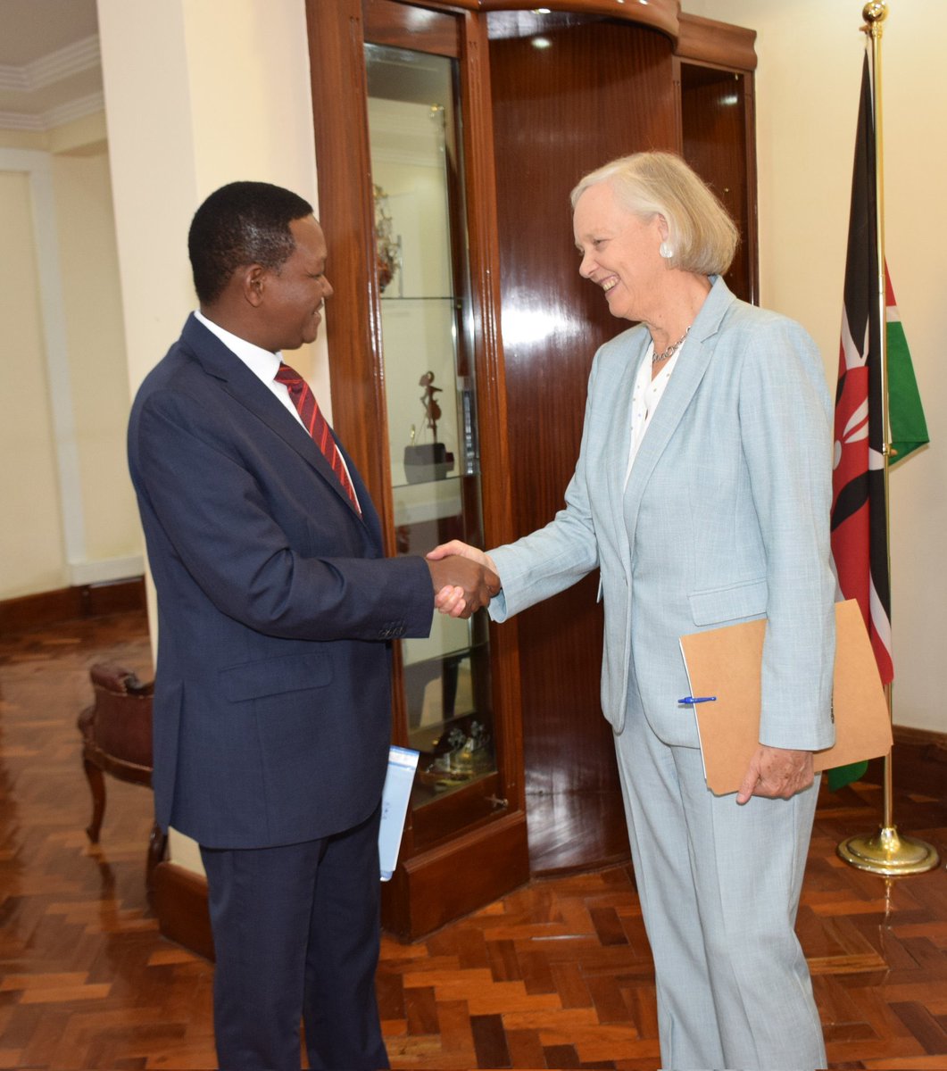 Dr. Alfred N. Mutua (@dralfredmutua) on Twitter photo AMERICAN AMBASSADOR SPOKE THE TRUTH AND SHOULD NOT BE DISTURBED
The Kenyan Government welcomes the forthright and honest comments that the <a href="/USAmbKenya/">Chargé d’Affaires Marc Dillard</a> made on the positive strides that Kenya has made in the last one year. She stated facts and paid tribute to the democratic way AMERICAN AMBASSADOR SPOKE THE TRUTH AND SHOULD NOT BE DISTURBED
The Kenyan Government welcomes the forthright and honest comments that the <a href="/USAmbKenya/">Chargé d’Affaires Marc Dillard</a> made on the positive strides that Kenya has made in the last one year. She stated facts and paid tribute to the democratic way