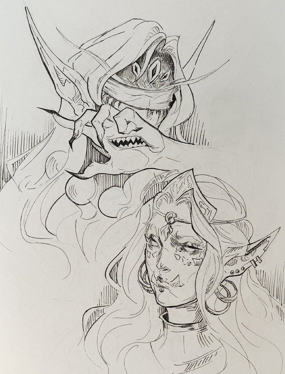 Traditional requests for @/LittleViking4 and @/idcabtmyat 🖋️

#Warcraftart #Warcraft 