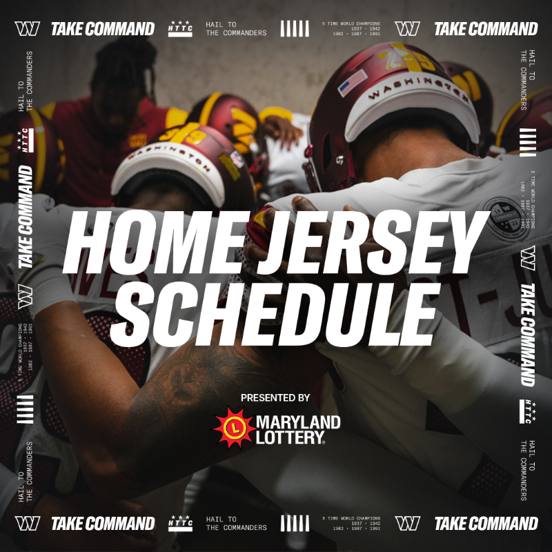Commanders's tweet photo. home jersey schedule is here 😈

@MDLottery | #HTTC