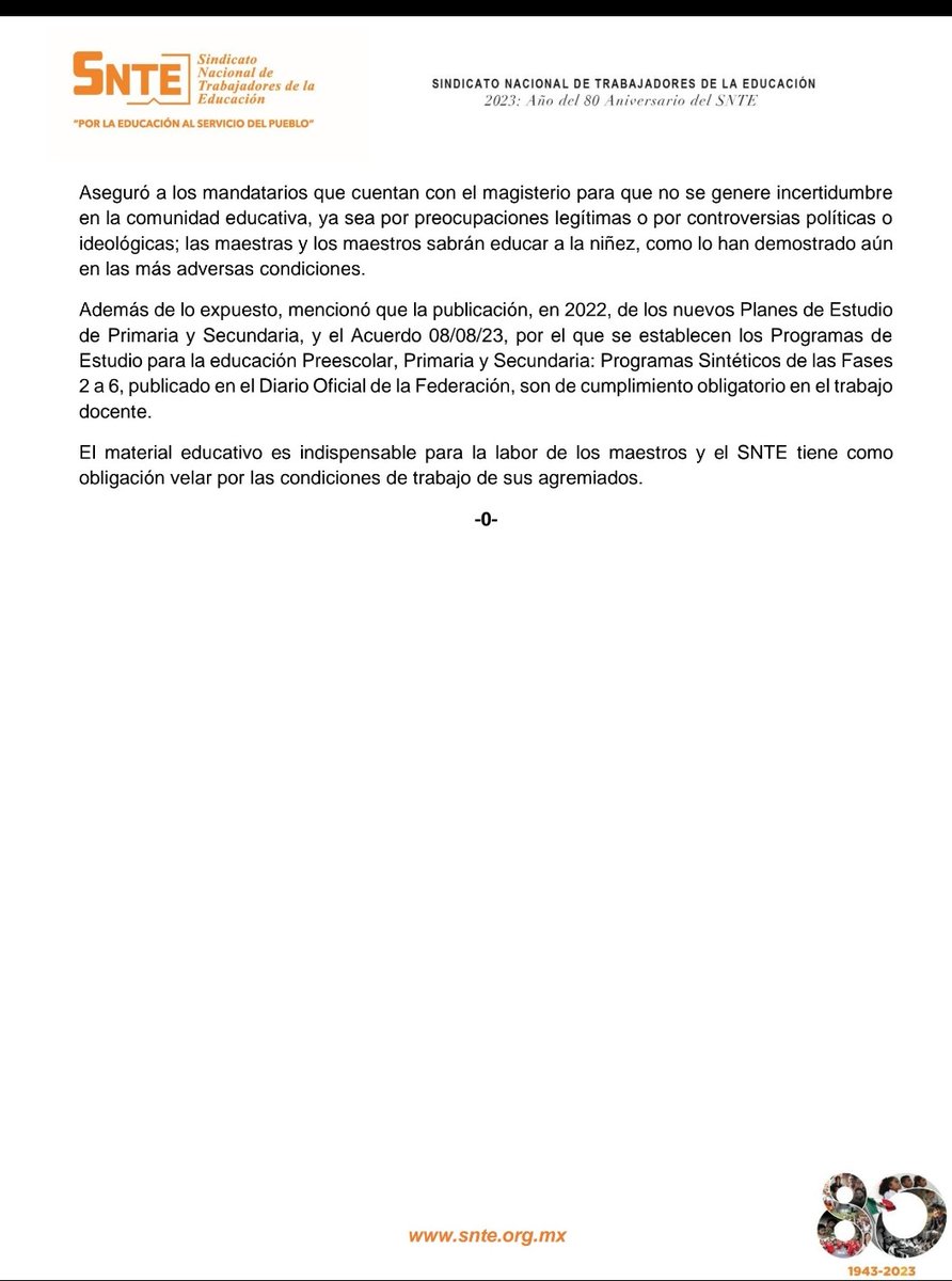 TigrilloCura's tweet photo. COMUNICADO 50-2023
Ciudad de México, 17 de Agosto de 2023
 
PIDE ELSNTE A 8 GOBERNADORES LA ENTREGA OPORTUNA DE LOS LIBROS DE TEXTO GRATUITOS. https://t.co/oQb77pLJFU